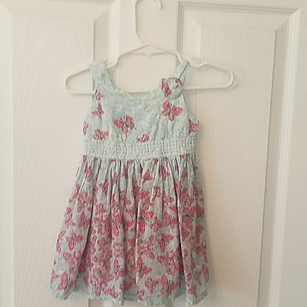 Monsoon butterfly dress 6 to 12 months like new